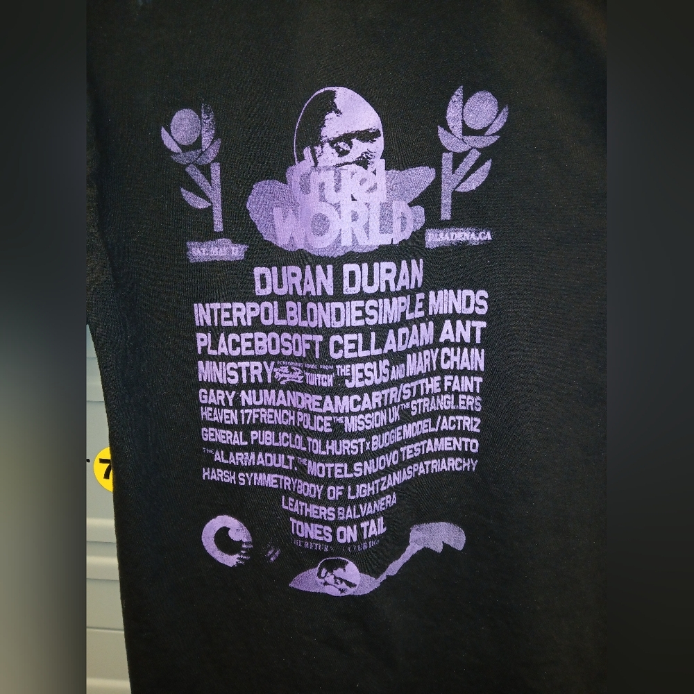 Blondie Cruel World Duran Duran Concett TShirt Size M - Picture 3 of 4